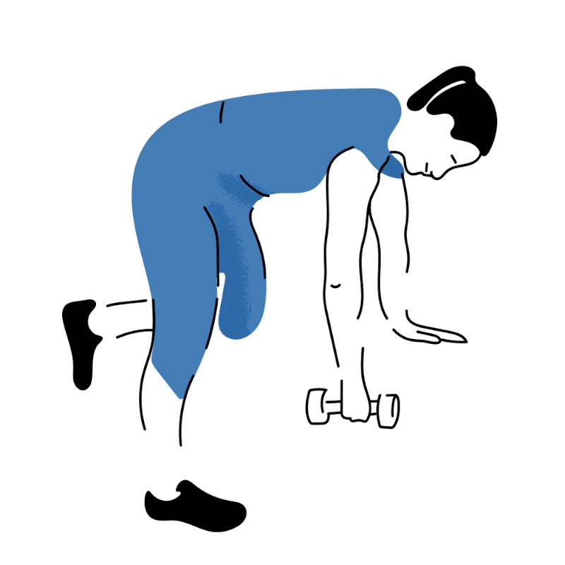 Exercise 2: Dumbbell row