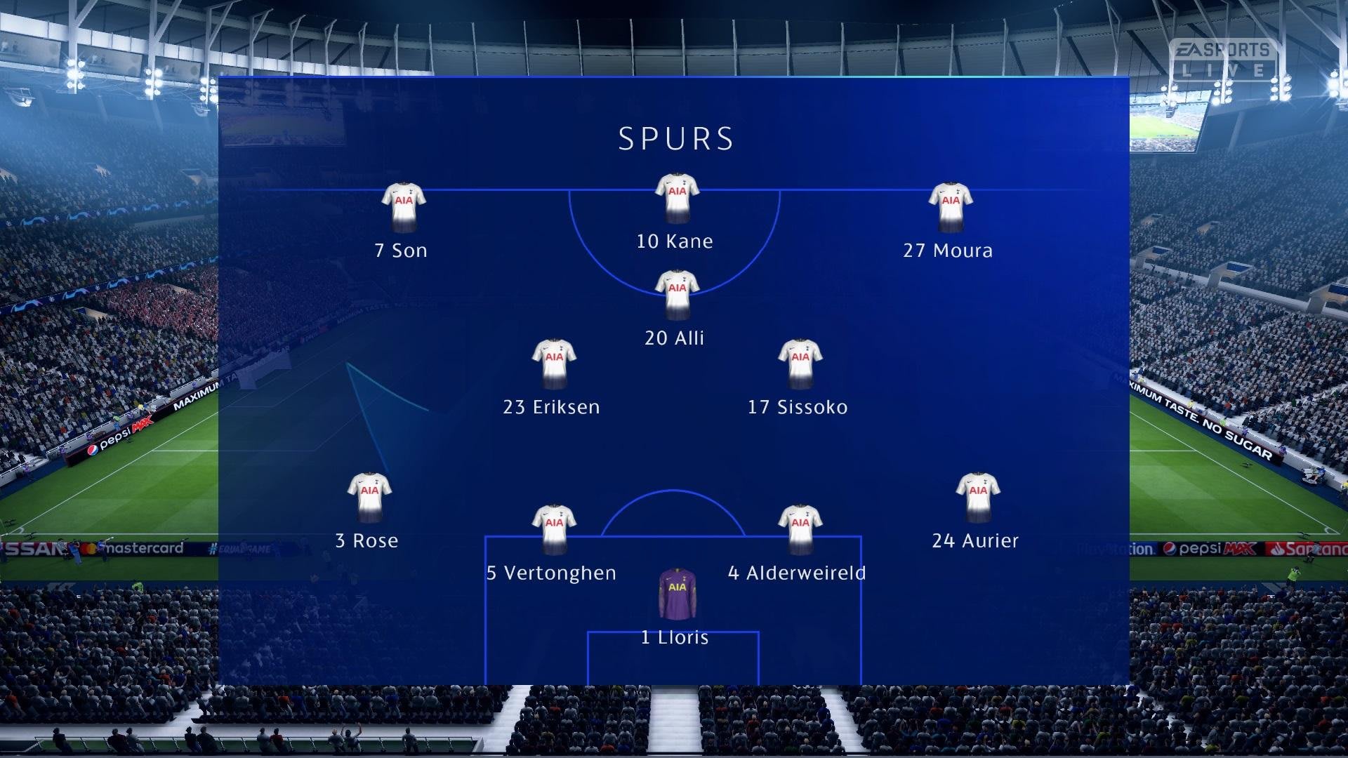 Manchester City 4-3 Tottenham in FIFA 19 - CHAMPIONS LEAGUE 