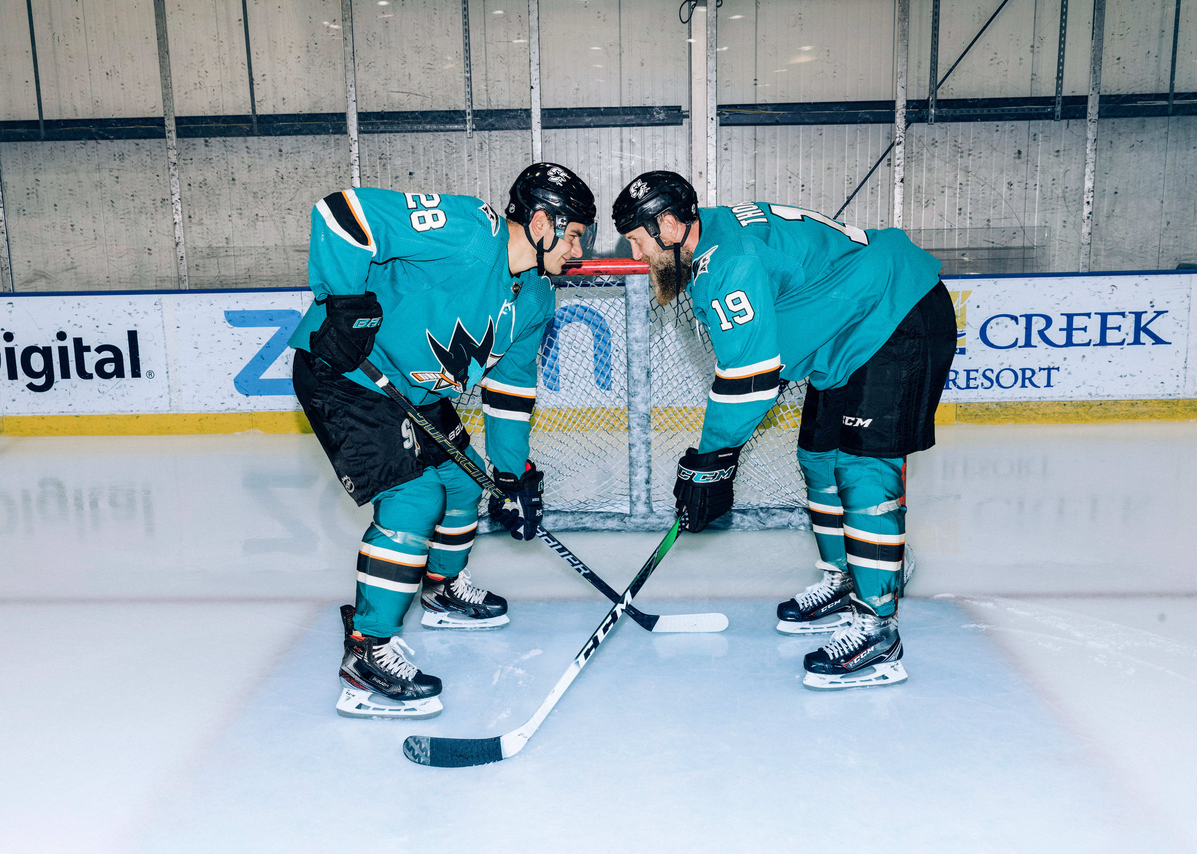 Joe Thornton of the San Jose Sharks and family arrive at the 2019