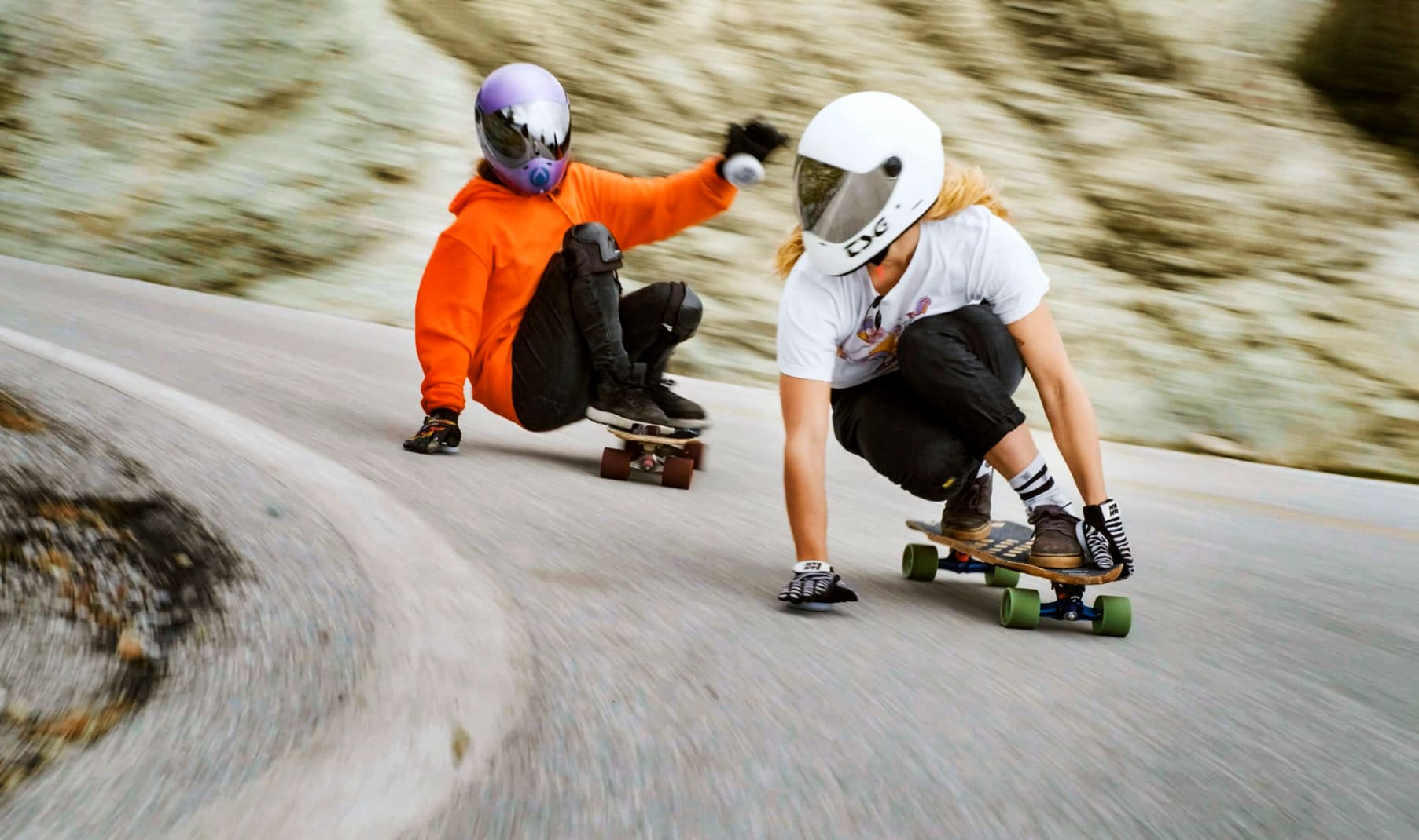 Downhill skateboarding gets gnarly with the Woolf Women