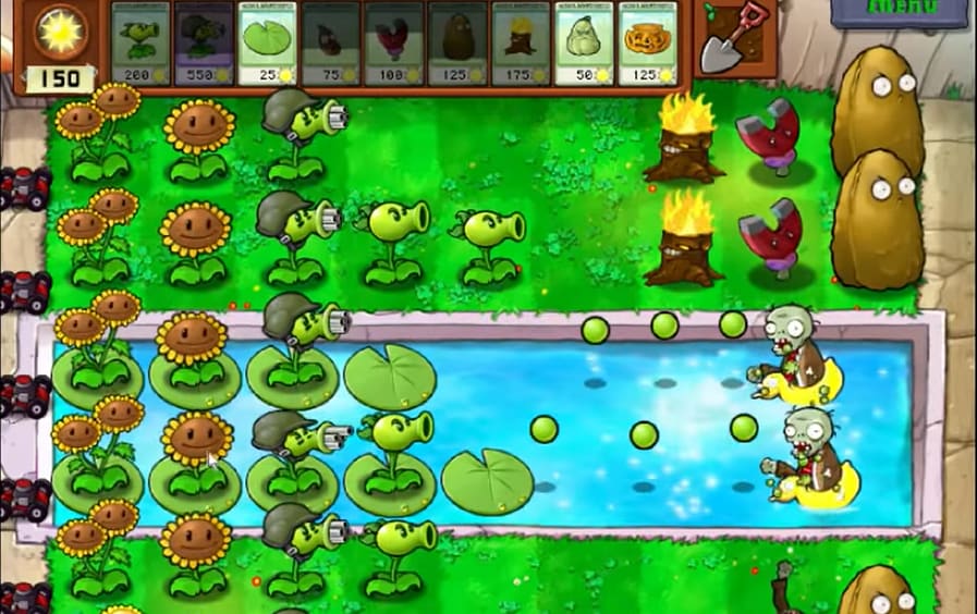 Соревновательные бои на арене в Plants vs. Zombies 2