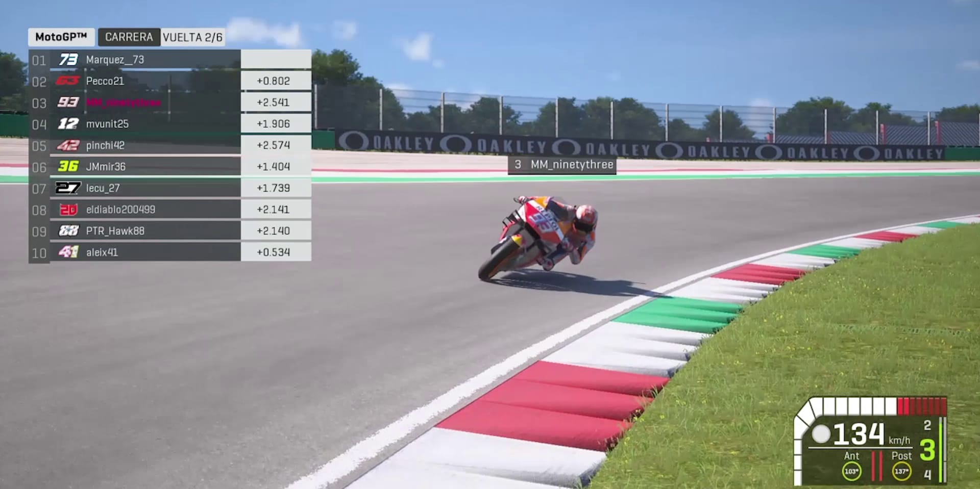 Motogp 第1场虚拟赛事 Alex Marquez技高一筹