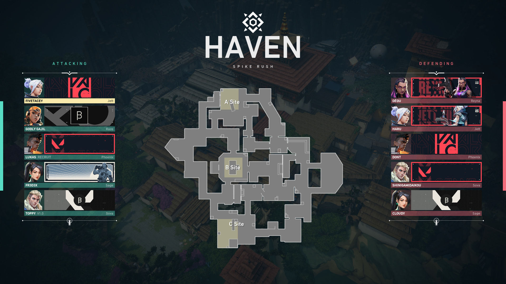 Valorant Top 5 Best Teams in Haven Map: Agents to Dominate