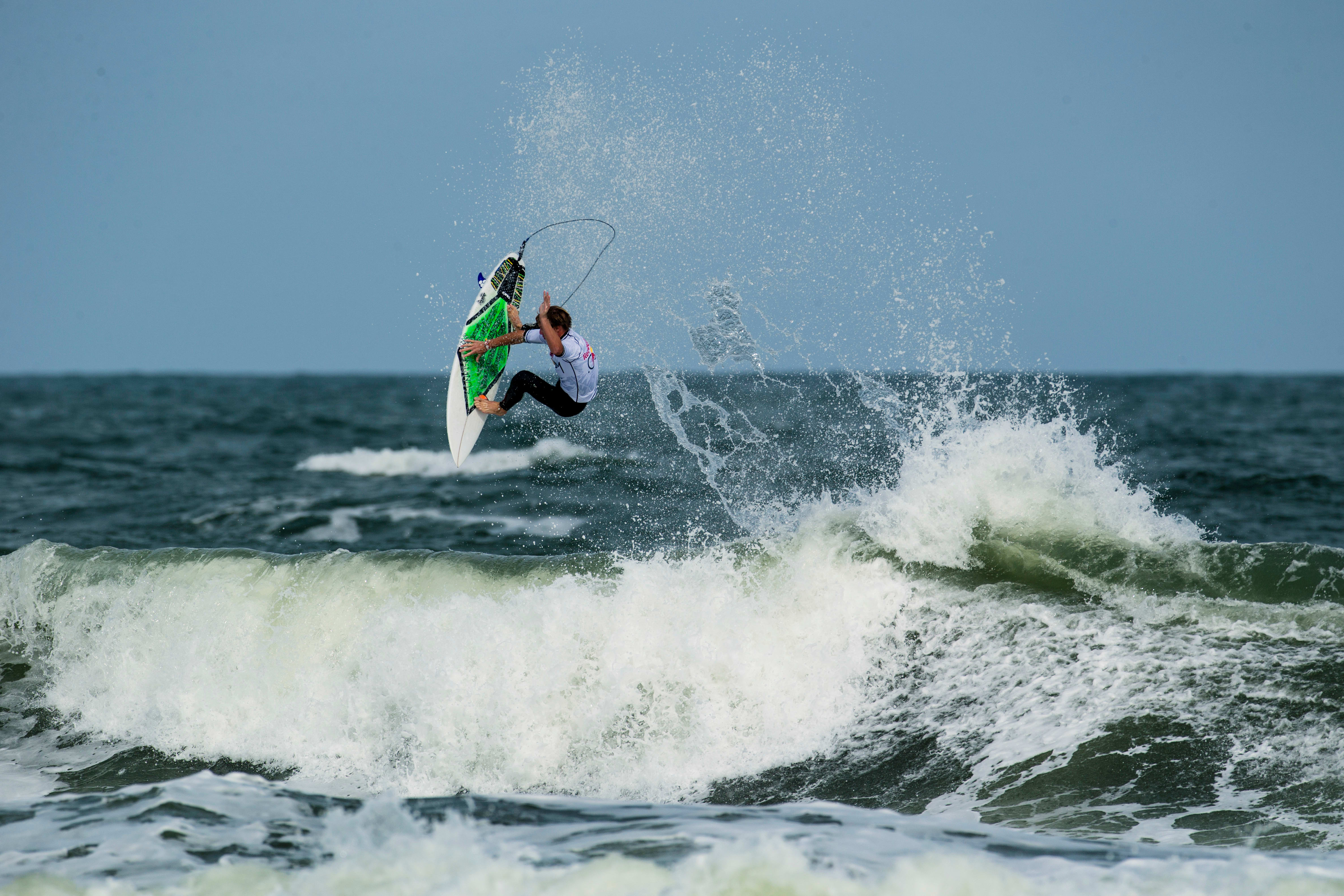 Kelly Slater of Cocoa Beach, Florida most famous surfer in the world