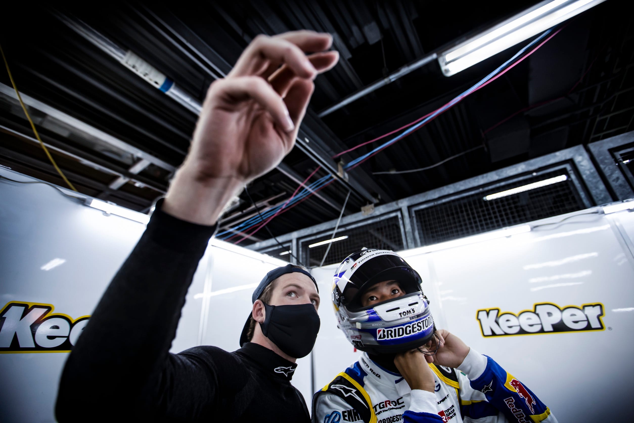 ATOMIC RACING TEAM STAFF リバーシブルジャケット L