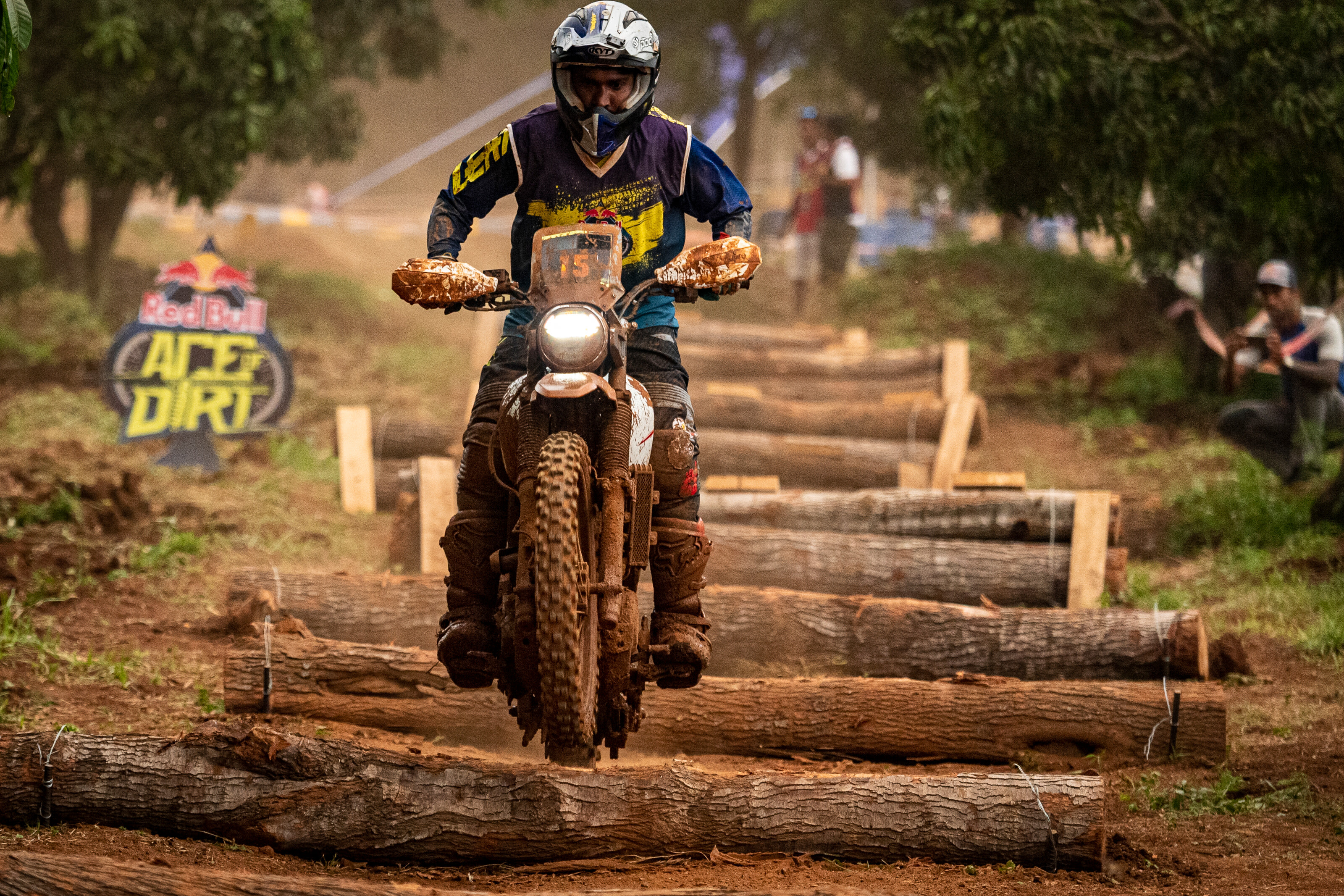 BigRock Dirtpark Obstacles of off road bike racing