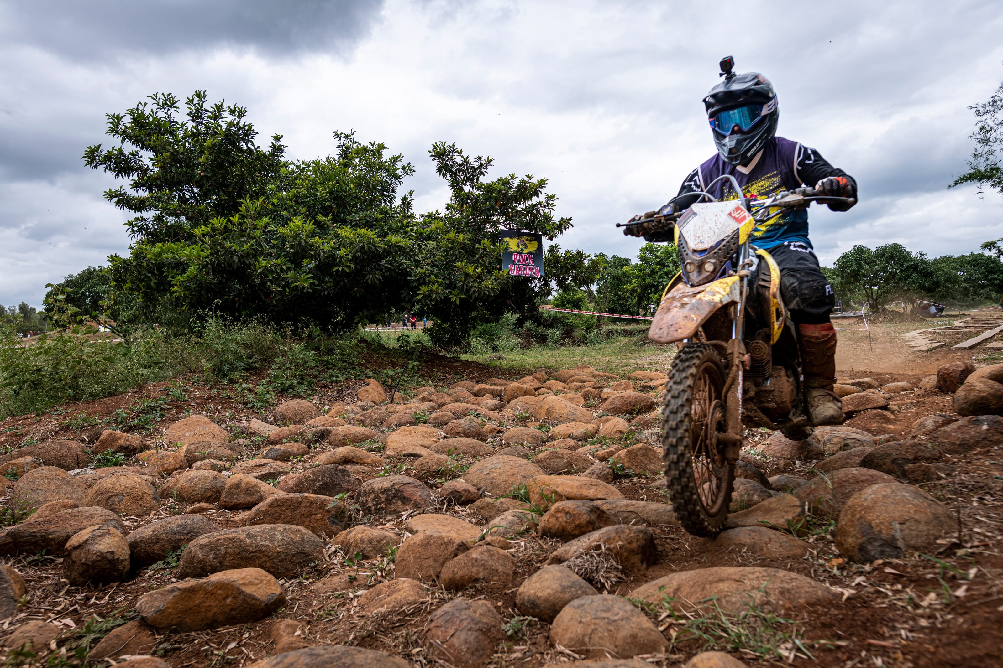 BigRock Dirtpark Obstacles of off road bike racing