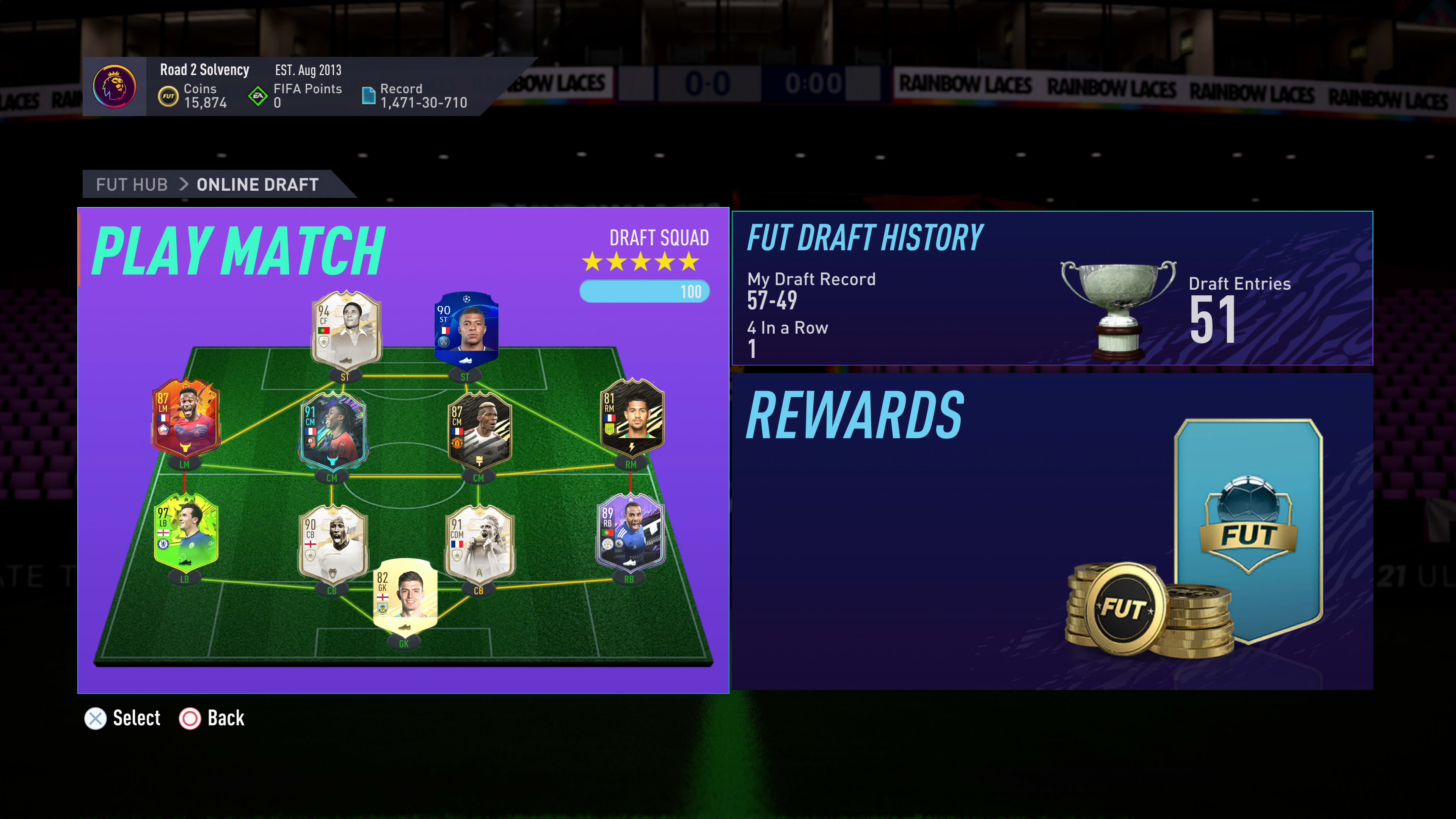 Premiação do FUT Draft para FIFA 22 Ultimate Team