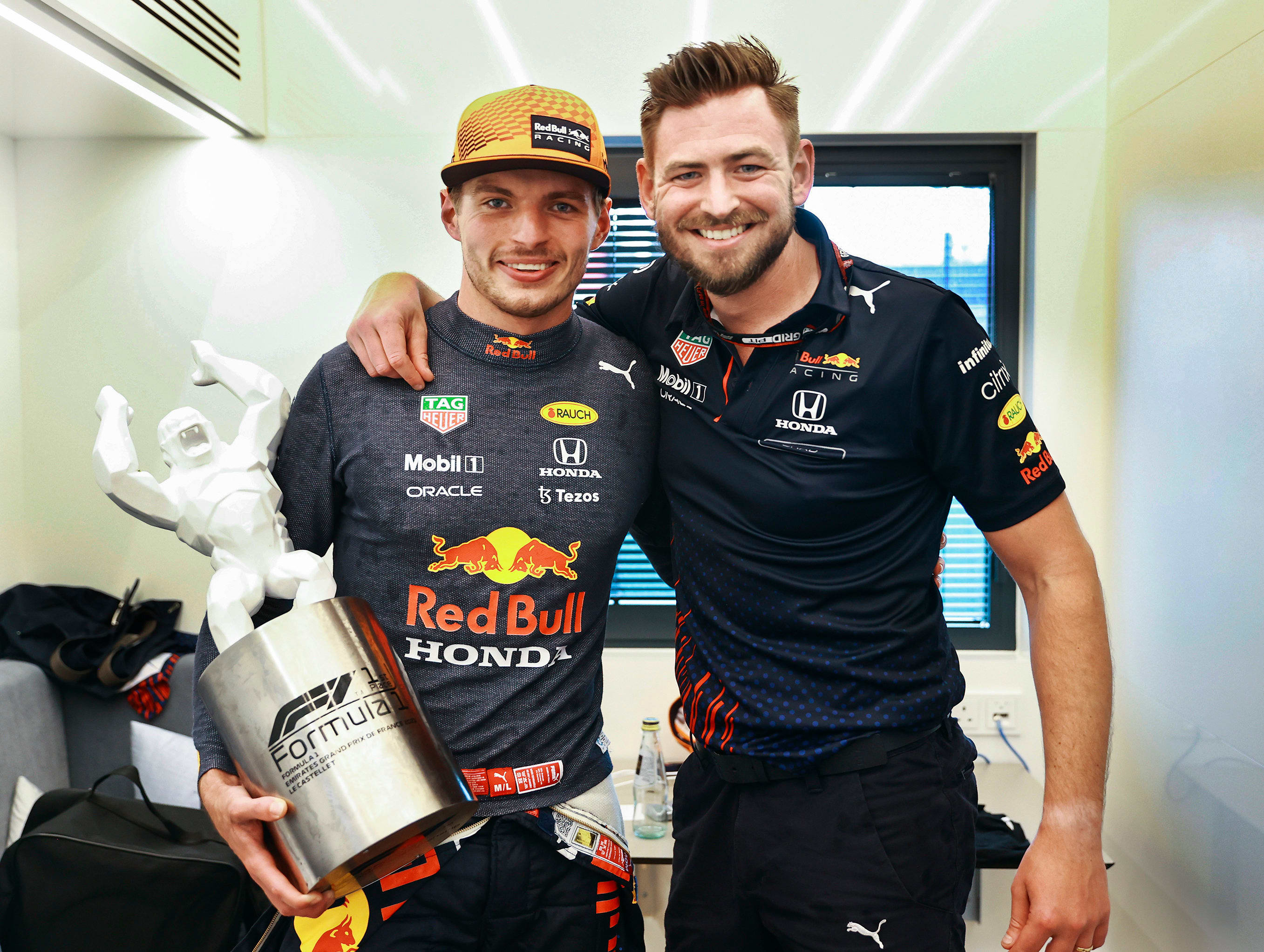 Max Verstappen of Netherlands and Red Bull Racing tries on a cowboy News  Photo - Getty Images