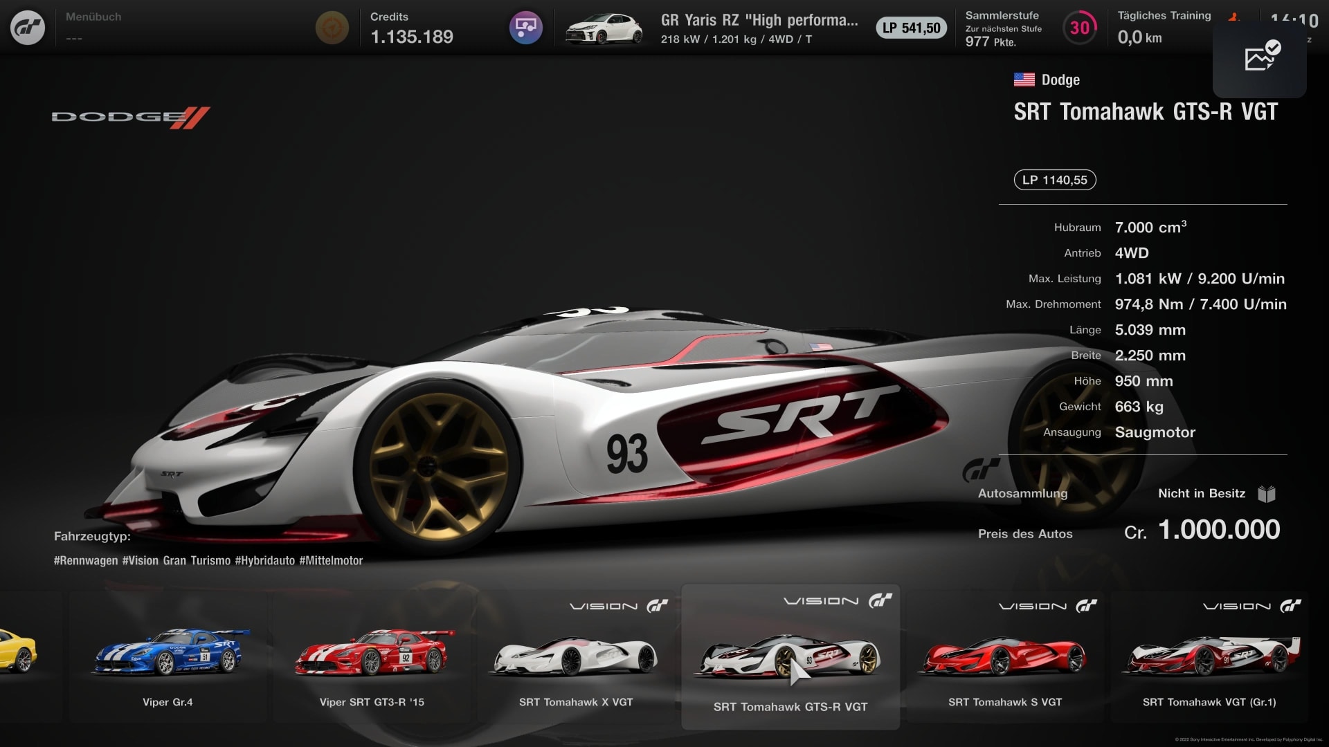 Gran Turismo 7: The 10 fastest cars in the game