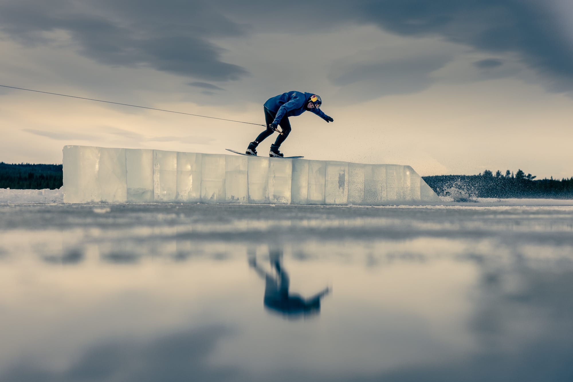 Frozen Lake Wake: Wakeboarding on ice in Sweden