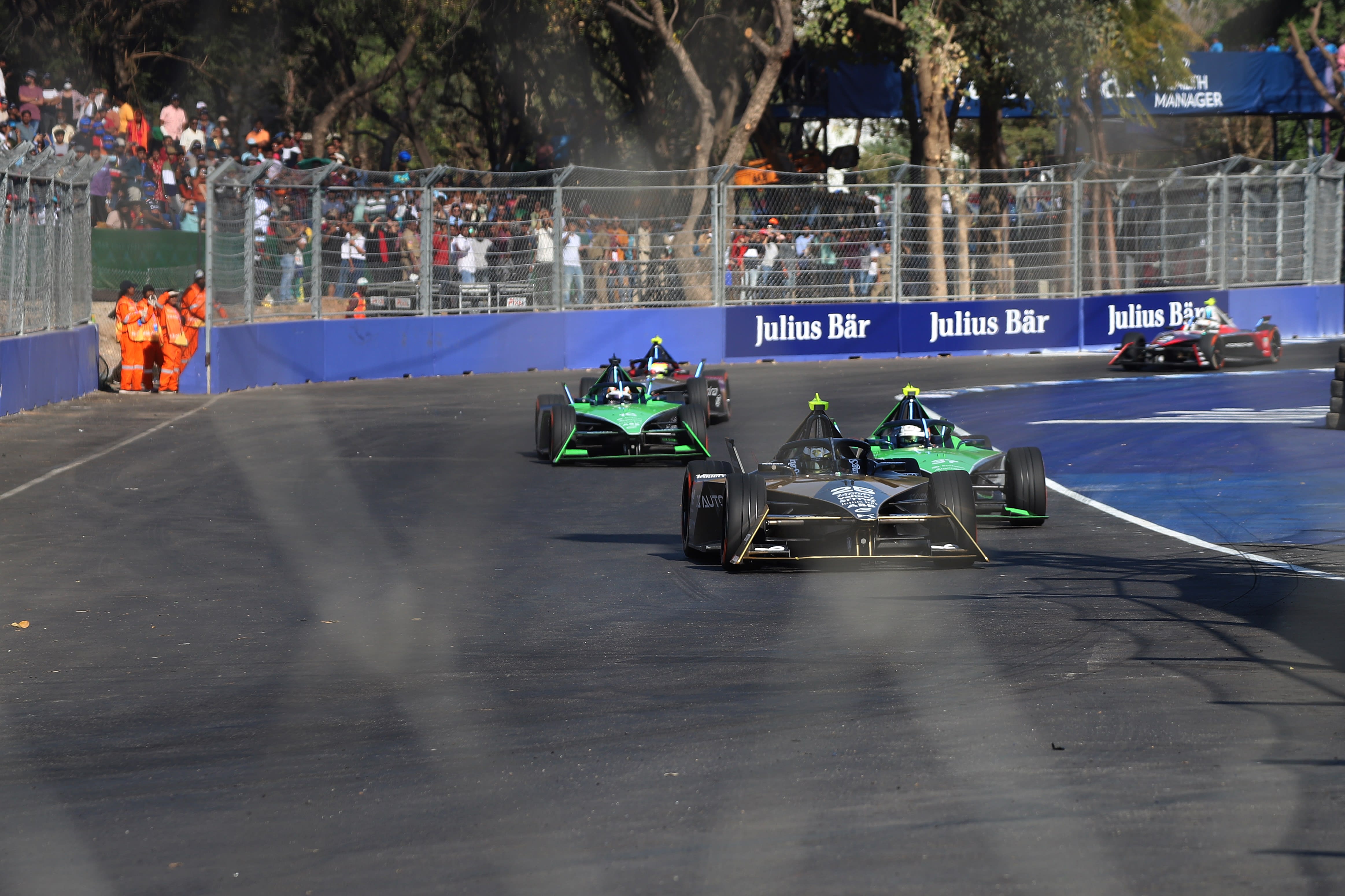 Sachin Tendulkar attends Formula E's first race in India