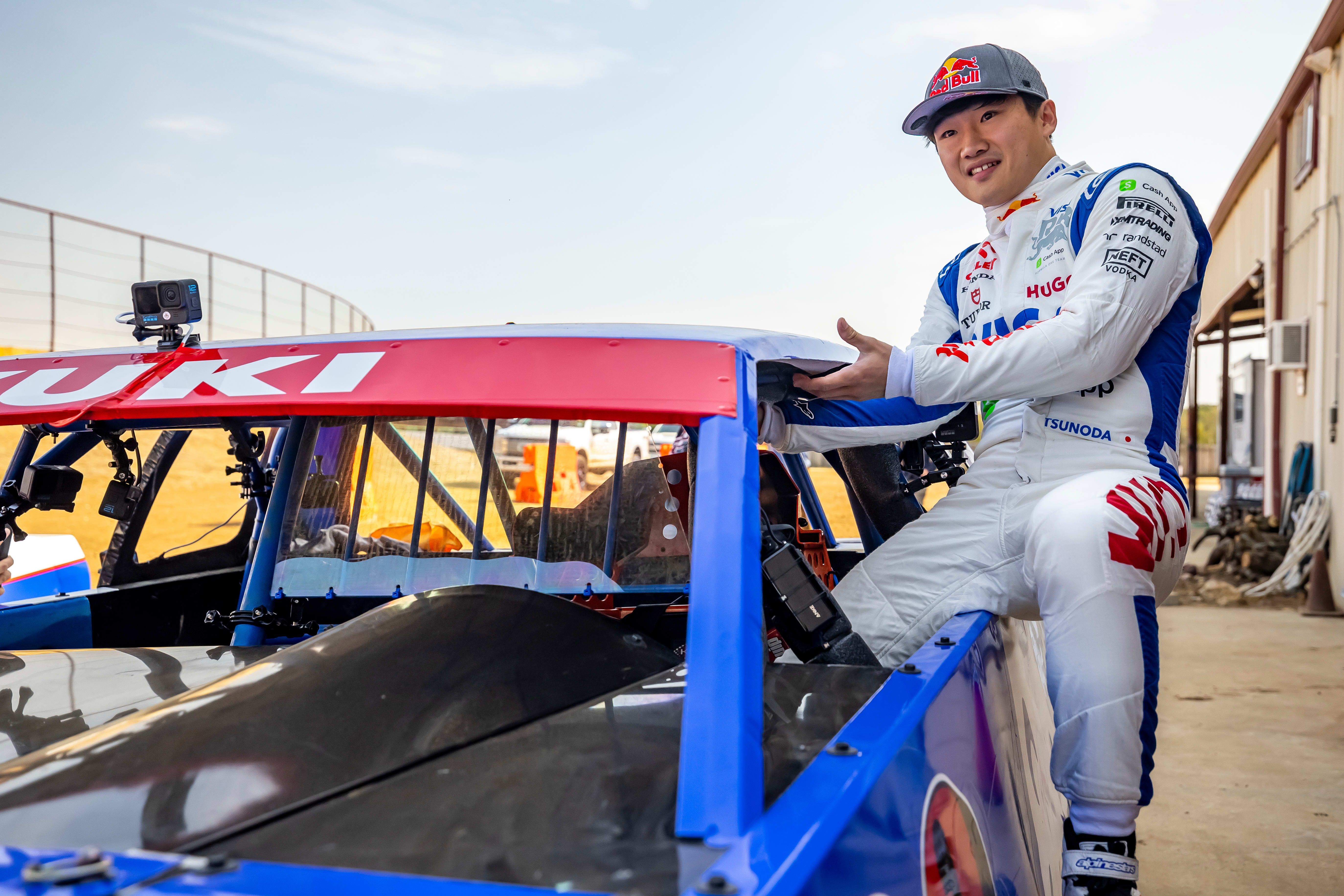 Yuki Tsunoda and Liam Lawson take on a NASCAR challenge