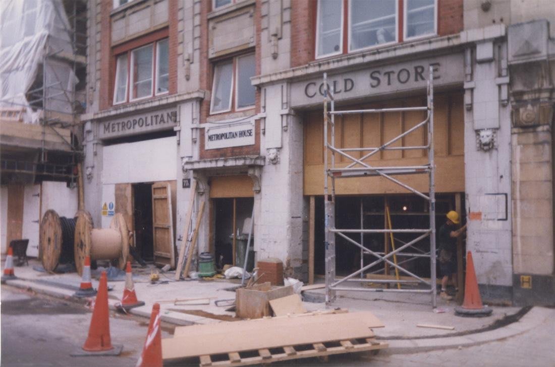 fabric occupies a former cold storage facility in Farringdon