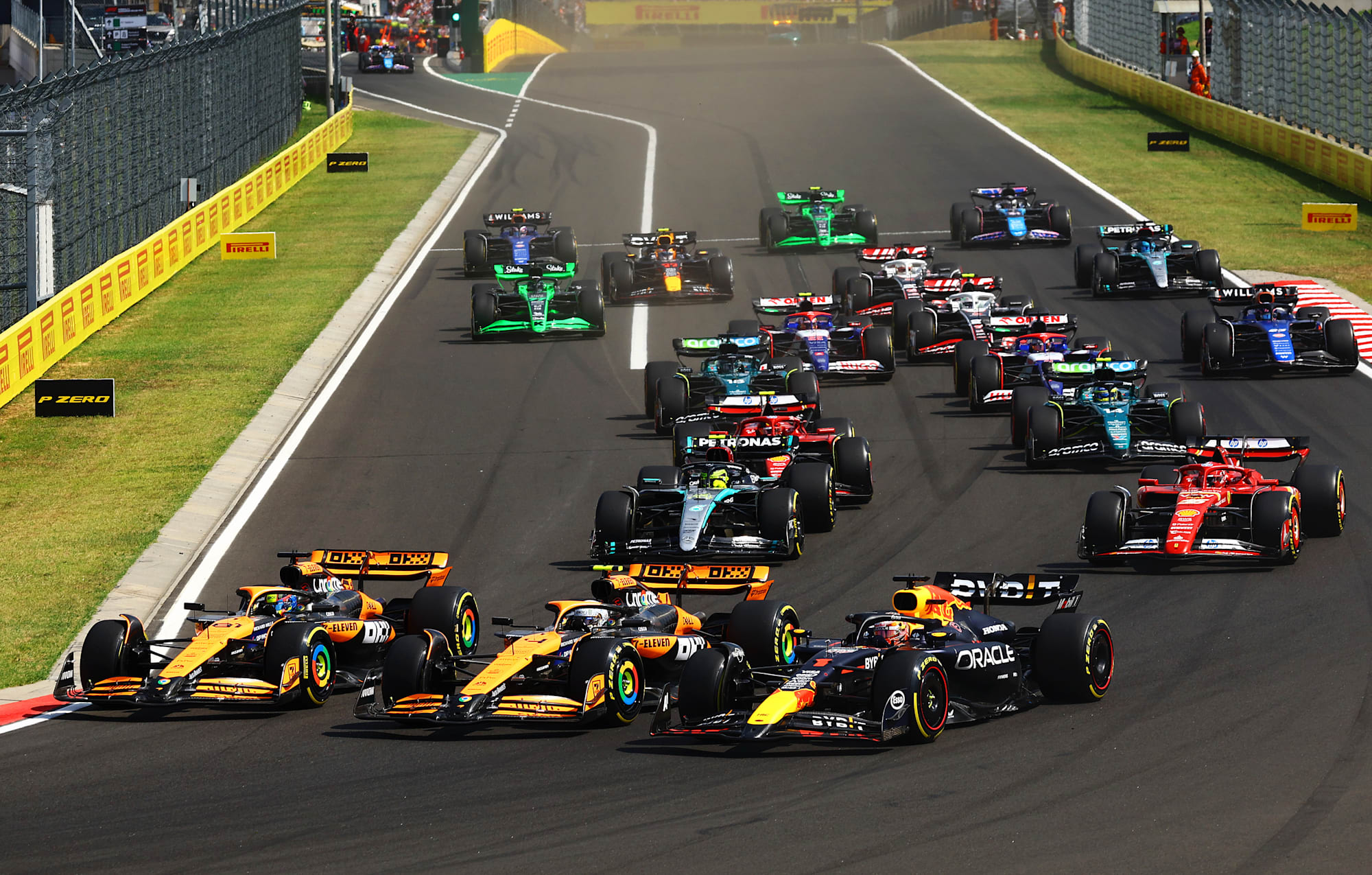 Max Verstappen of Oracle Red Bull Racing at the Hungarian Grand Prix on July 21, 2024.