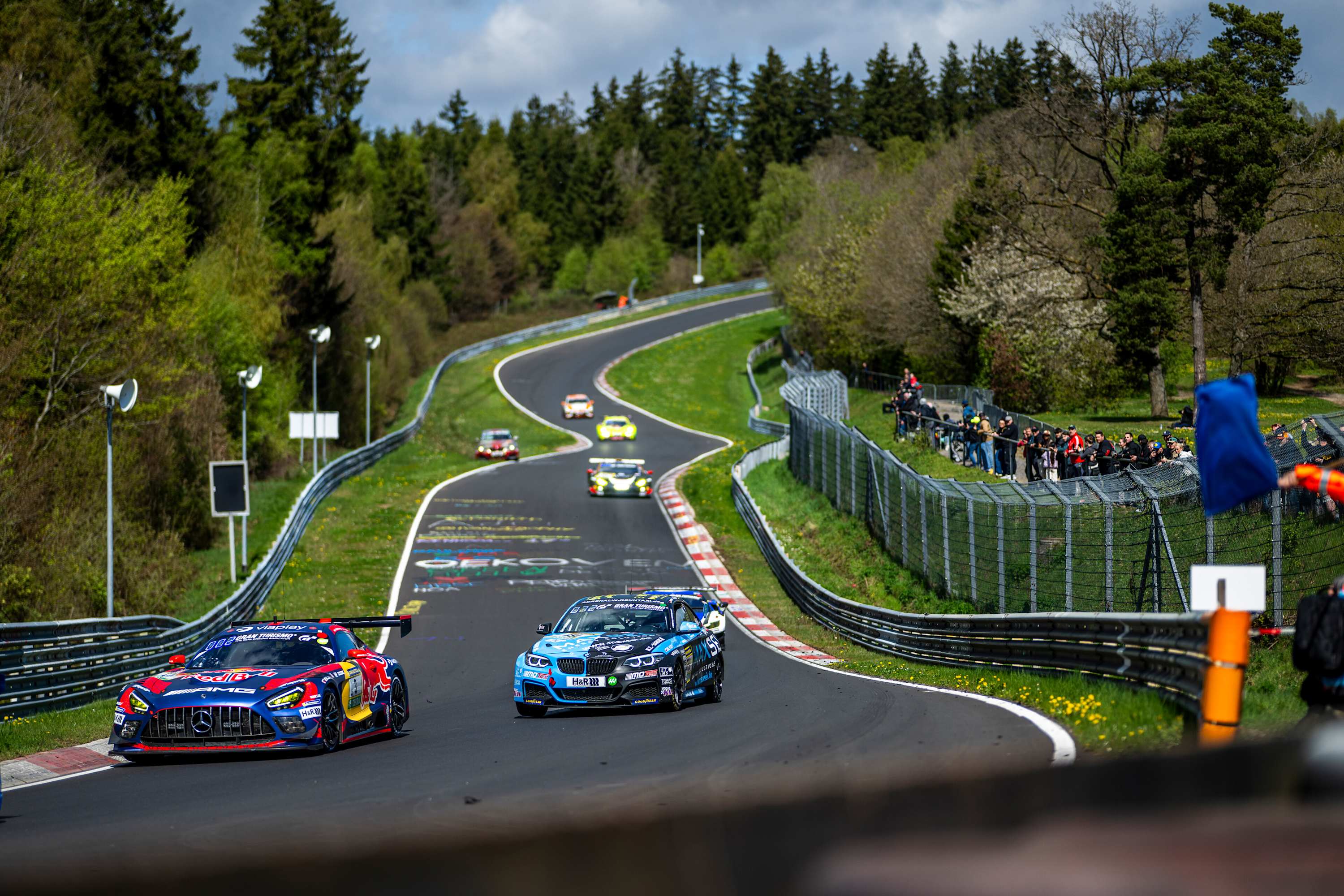 Max Verstappen on the Nordschleife on 19 April 2026.