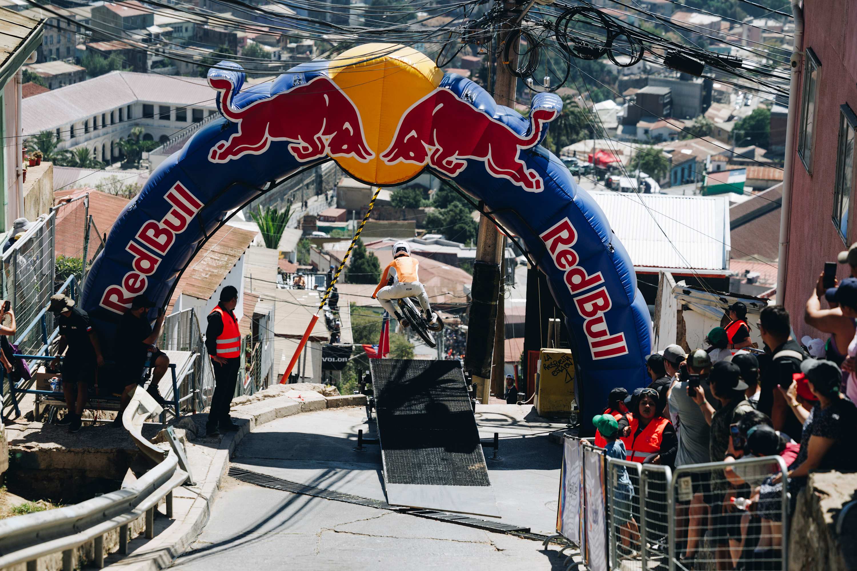 Camilo Sanchez performs during  Red Bull Valparaiso Cerro Abajo in Valparaiso, Chile on February 15, 2026.