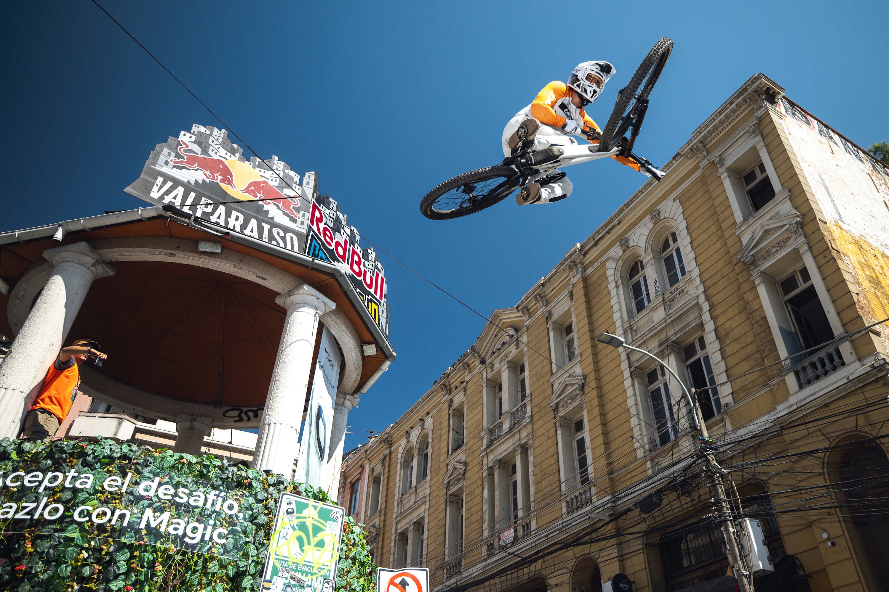 Camilo Sanchez perform during Red Bull Cerro Abajo in Valparaiso, Chile on February 15, 2026.