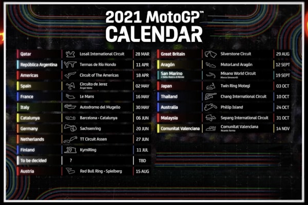 Motogp 2021 Die Ruckkehr Von Fans Action Der Rennkalender