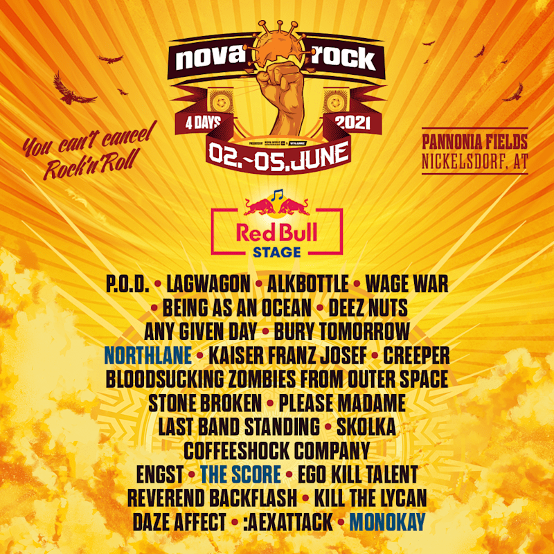 Nova Rock 2021 Das Line Up Auf Der Red Bull Stage