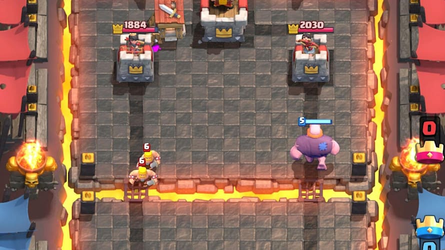Uma captura de tela do gigante em Clash Royale.